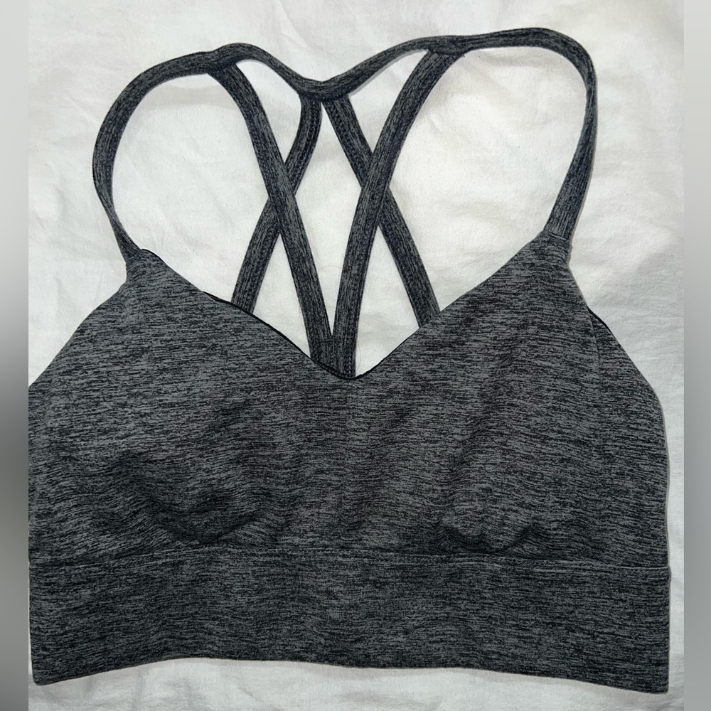 ‼️EUC: Joy Lab Strappy Grey Sports Bra - S